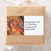 ゾディアックウーマンミュシャ ラベル (インサイチュ)