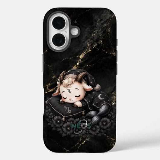 ゾディアック かわいい ネオス やぎ座 Case-Mate iPhoneケース (裏面)