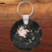 ゾディアック かわいい ネオス 山羊座 キーホルダー (裏面)