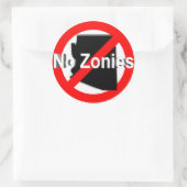 ゾニーはダメ!シール ラウンドシール (バッグ)