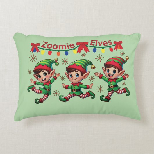 ゾミー小妖精や小人クリスマス アクセントクッション (正面)