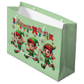 ゾミー小妖精や小人クリスマス ラージペーパーバッグ (正面アングル)