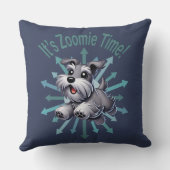 ゾミー・タイム・ミニチュア・シュナウザーだ クッション (裏面)