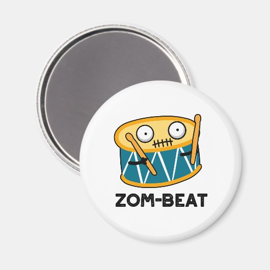 ゾムビートファニーハロウィーンゾンビドラムプン マグネット (正面/裏面)