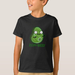 ゾムビーフおもしろいゾンビミートプンダークBG Tシャツ