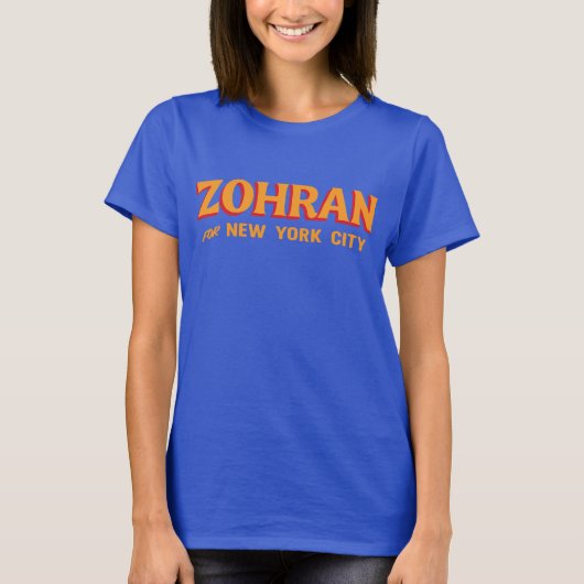 ゾラン・マムダニ市長選Tシャツ NYC政治キャンペーン Tシャツ (正面)