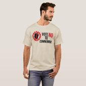 ゾラーン・マムダニ 「共産主義にノーと投票しよう」 Tシャツ (正面フル)