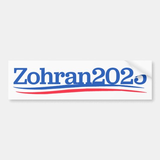 ゾラーン・マムダニ NYC市長 2025 バンパーステッカー (正面)