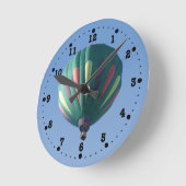 ゾリーホットエアバルーン時計 ラウンド壁時計 (傾斜)