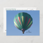ゾリー熱気球はがき ポストカード (正面/裏面)
