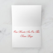 ゾルタン・ブデイ氏の「ツイン・ハート」グリーティング・カード カード (内部)