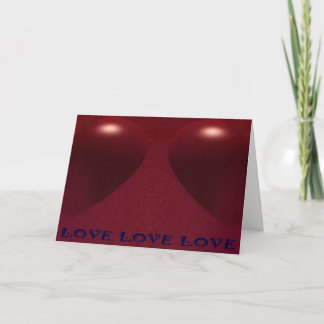 ゾルタン・ブデイ氏の「ツイン・ハート」グリーティング・カード カード