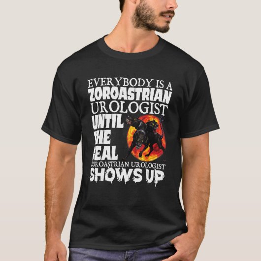 ゾロアスター泌尿器ミーム風変わり奇妙な仕様 Tシャツ (正面)