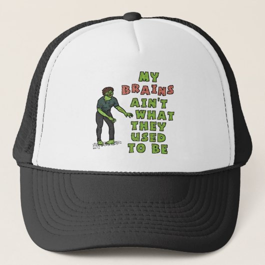 ゾンおもしろいビ・ブレインズ・オールド・エイジ キャップ (正面)