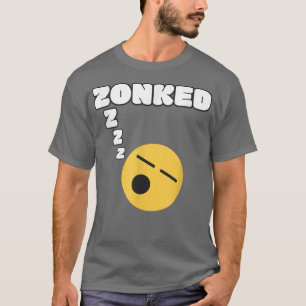 ゾンクおもしろいスリーピーワード疲れた顔かわいい睡眠ハム Tシャツ