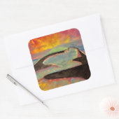 ゾンスケートパークステッカー！ スクエアシール (封筒)