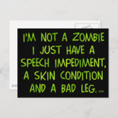 ゾンビおもしろいではなくゾンビグリーン シーズンポストカード (正面/裏面)