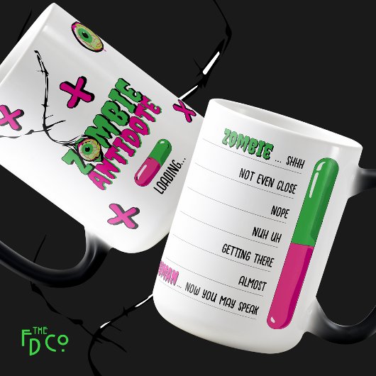 ゾンビおもしろいアンチドートの読み込み…ゾンビから人間 モーフィングマグカップ