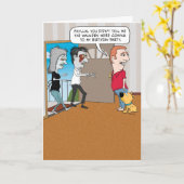 ゾンビおもしろいウォーカー誕生日カード カード (黄色い花)