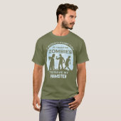 ゾンビおもしろいハロウィーンペットハムスター Tシャツ (正面フル)