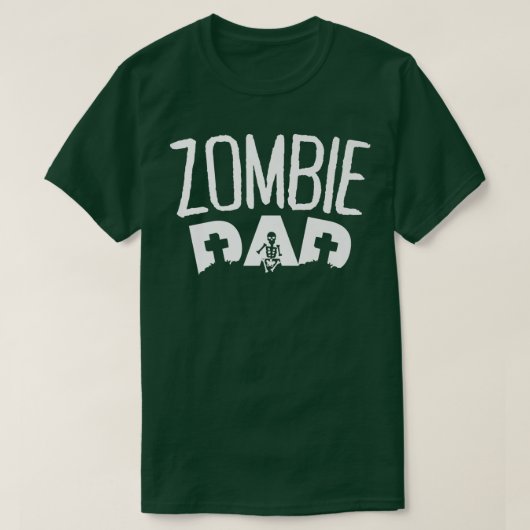 ゾンビおもしろいパパ Tシャツ (デザイン正面)