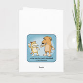 ゾンビおもしろいブレインファルトハロウィーン カード (裏面)