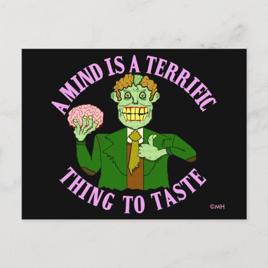 ゾンビおもしろい教授諺 ポストカード (正面)