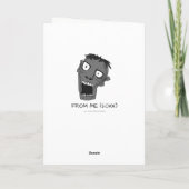 ゾンビおもしろい誕生日 カード (裏面)