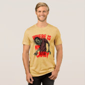 ゾンビお菓子ハロウィンホラーギャグ トライブレンドTシャツ (正面全面)