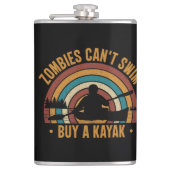 ゾンビがカヤック買を泳げない フラスク (正面)