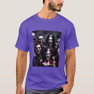 ゾンビがハロウィーンを祝うヴィンテージ Tシャツ