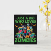 ゾンビが大好きな子どもたちハロウィンゾンビ10世 カード (黄色い花)