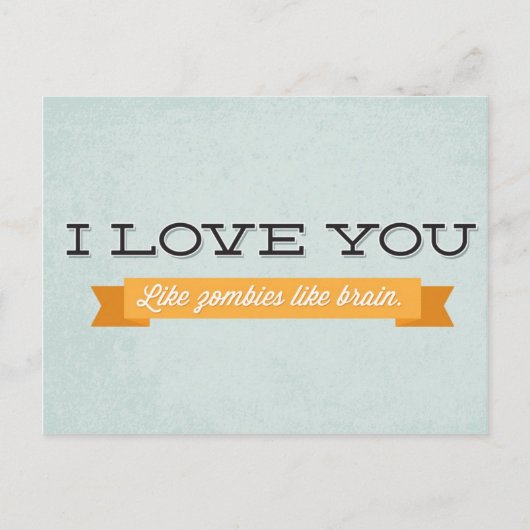 ゾンビが好き ポストカード (正面)