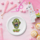 ゾンビが怖い怪物を攻撃 ペーパープレート (パーティー)