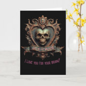 ゾンビが私のバレンタイン カード (黄色い花)