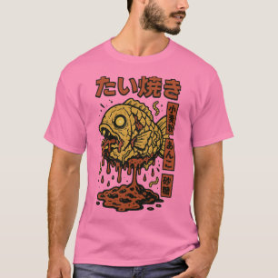 ゾンビたい焼き – 怖い魚日本ののペストリーホロ Tシャツ