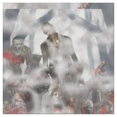 ゾンビだ!歩く死ね!ピマコットン生地! ファブリック (クローズアップ)