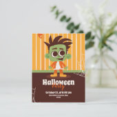 ゾンビとのハロウィーンの招待 招待状 (スタンド正面)