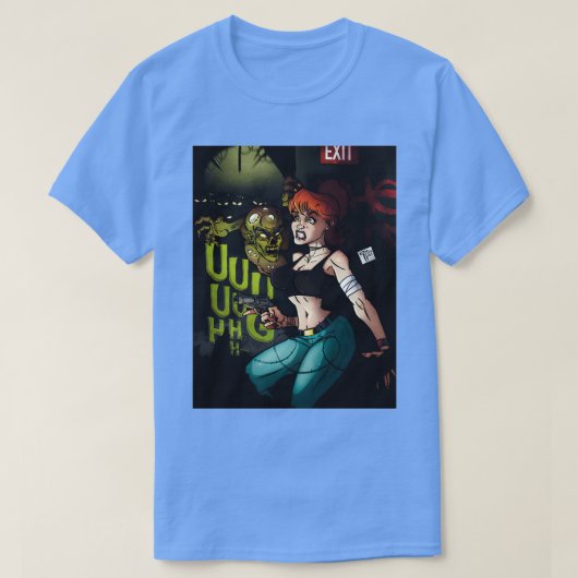 ゾンビとの出会い Tシャツ (デザイン正面)