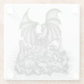 ゾンビとドラゴン ガラスコースター (裏面)