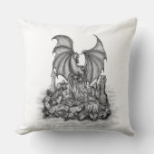 ゾンビとドラゴン クッション (正面)