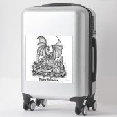 ゾンビとドラゴン シール (スーツケース)