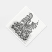 ゾンビとドラゴン スタンダードランチョンナプキン (角)