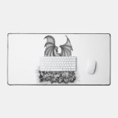 ゾンビとドラゴン デスクマット (キーボード&マウス)
