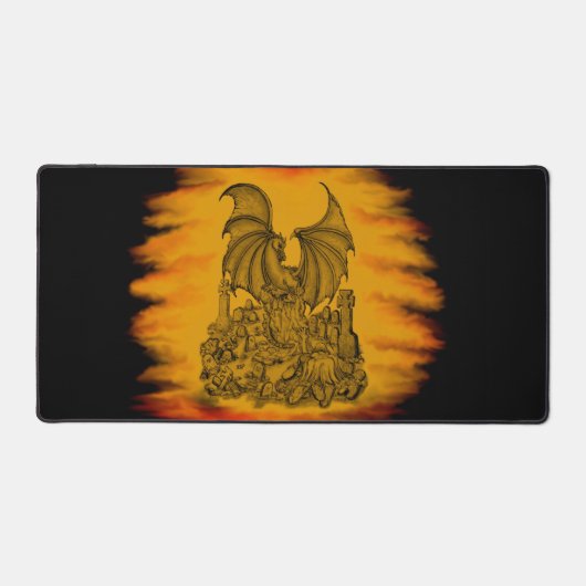 ゾンビとドラゴン デスクマット (正面)