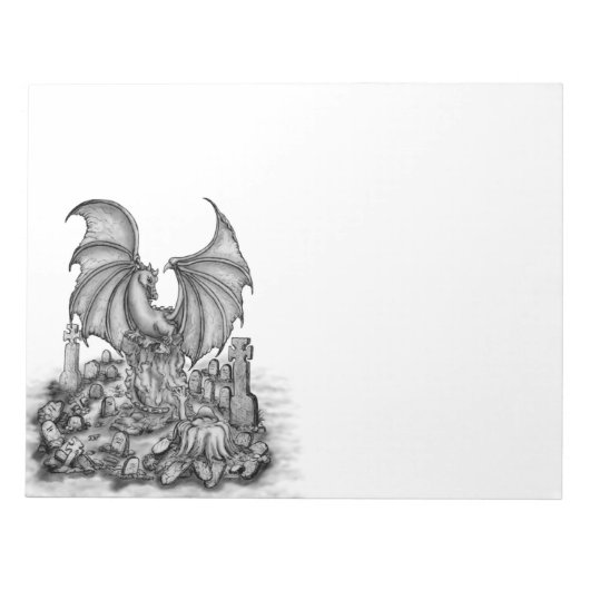 ゾンビとドラゴン ノートパッド (正面)