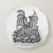 ゾンビとドラゴン ラウンドクッション (裏面)