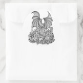 ゾンビとドラゴン ラウンドシール (バッグ)