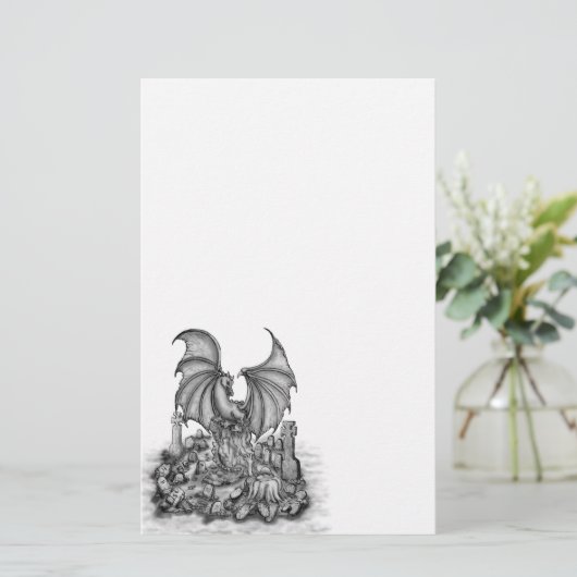 ゾンビとドラゴン 便箋 (スタンド正面)