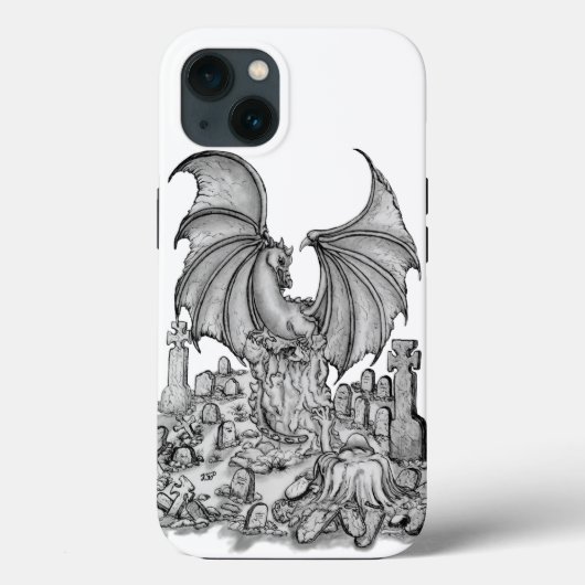ゾンビとドラゴン Case-Mate iPhoneケース (裏面)